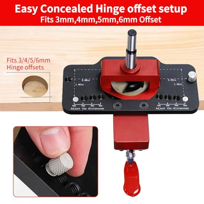 35mm Concealed Hinge Jig with Quick Clamp for Cabinet Doors