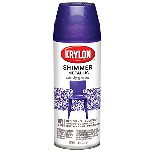 Krylon K03928000 Candy Grape Shimmer Metallic Paint, 11.5 ounces - color: Candy Grape