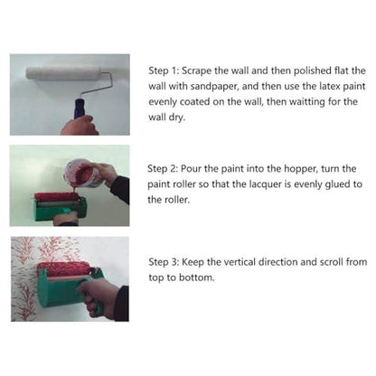 5-Inch Rubber Pattern Paint Roller, Flower Pattern ZZ0077 - color: 056Y
