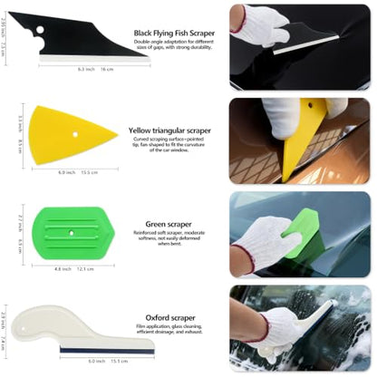 Pro 67pcs Bubble-Free Vinyl Wrap Tool Kit Beginner-Friendly Car Wrap Kit