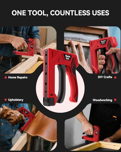 Manual Staple Gun Light Duty D/T-Type 3000 Staples Wood Fabric Crafts