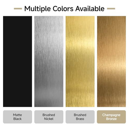 Estmoon 30 Pack 5 Inch Cabinet Handles - Champagne Bronze Modern Square Gold Cabinet Pulls Kitchen Drawer Handles for Cabinets and Drawers, 5" Hole Centers(128 mm) - color: Champagne Bronze