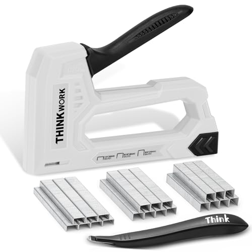 THINKWORK Light Duty Staple Gun - Upholstery Staple Gun for Wood - color: Grey