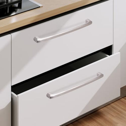COTYKILEY 10 Pack 7.5 Inch(192mm) Brushed Satin Nickel Kitchen Cabinet Handles Silver Cabinet Pulls Cabinet Door Handles Kitchen Cabinet Hardware Cupboard Drawer Pulls Dresser Handles - color: Brushed Satin Nickel, size: 7.5" Hole Center（192MM）