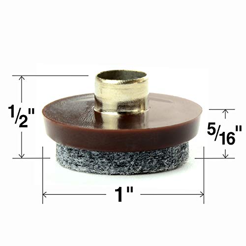 Nail On Felt Pads X-Protector - 48 Felt Furniture Pads –1" Chair Felts Pads