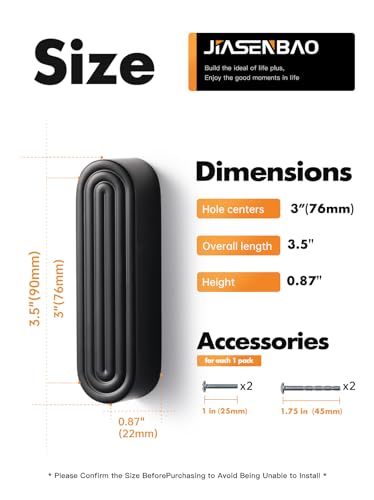 5 Pack Black Cabinet Pulls 3" Hole Center Drawer Pulls Circle Bathroom Dresser Handles Hardware Zinc Alloy - color: Black, size: 3 Inch Hole Centers