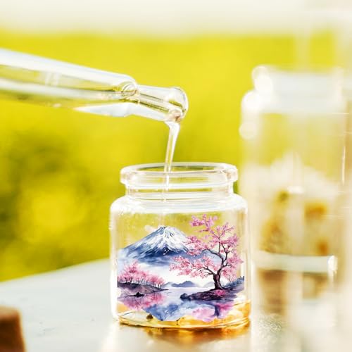 GLOBLELAND 18 Sheets Natural Scenery Rub on Transfers Mountains and Rivers Landscape Waterproof UV DTF Cup Wraps Waterfall Forest Winter Seasons Decals Stickers for Water Glass Bottle Vase Crafts - style: Scenery
