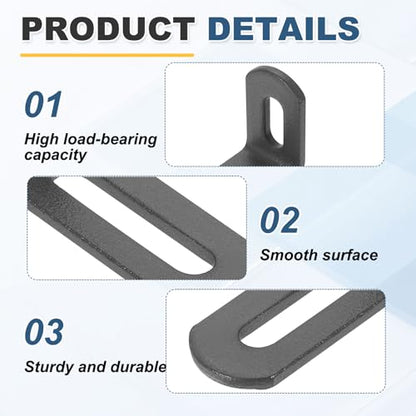 uxcell 8 Pcs Adjustable Right Angle Brackets 2"x1.2"x0.7" Deep Grey - color: Deep Grey, size: 2"x1.2"x0.7"