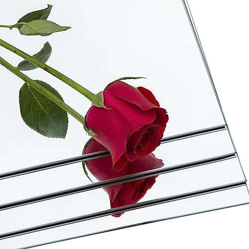 Glass Full Length Mirror Tiles, 14" x 12" x 4PCS Home Gym Mirror for Wall - size: 14"x12"-4pcs