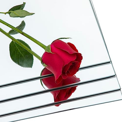 Glass Full Length Mirror Tiles, 14" x 12" x 4PCS Home Gym Mirror for Wall - size: 14"x12"-4pcs