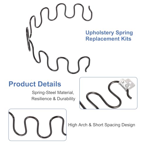 uxcell 3Sets Upholstery Spring Replacement Kits 15.75" Cushions Repair Kit