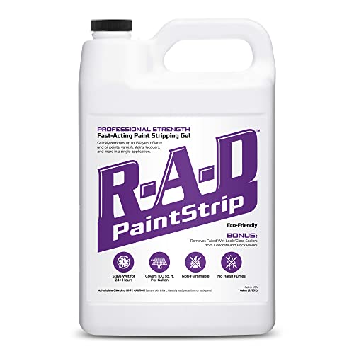 Restore-A- Deck R-A-D PaintStrip - Solid Stain & Brick Paver/Stamped Concrete Stripper 1-Gallon