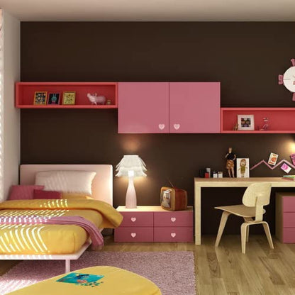 2pcs Ceramic Heart Pink Drawer Knobs, Cute Cabinet Pulls for Kids - color: Pale Pink + Heart Shape, size: 2 Pack