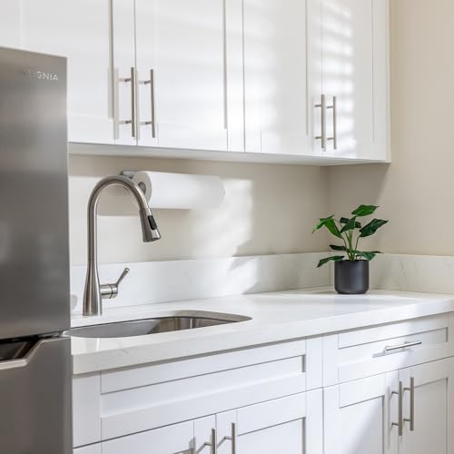 20 Pack Brushed Nickel Cabinet Handles, 6-1/4 in Hole Center Cabinet Pulls - color: Brushed Nickel, size: 6-1/4 in Hole Center