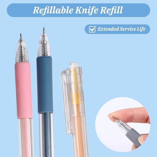 8 PCS Knife Pen_shaped Craft Cutting Tool Paper Precision Cutter Mini Knife