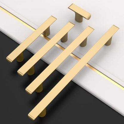 Amerdeco 10 Pack Champagne Bronze Cabinet Pulls 3 Inch(76MM) Hole Centers Kitchen Cabinet Handles Hardware Kitchen Handles for Cabinets Cupboard Handles Drawer Pulls ZH0028 - color: Champagne Bronze, size: 3"/76MM, style: 10 Pack