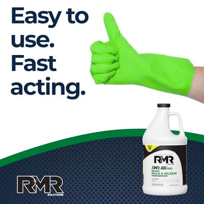 RMR-86 Pro Contractor Grade Mold Stain & Mildew Stain Remover Cleaning Solution, Professional Quality Formula, 1 Gallon - size: 128 Fl Oz (Pack of 1)