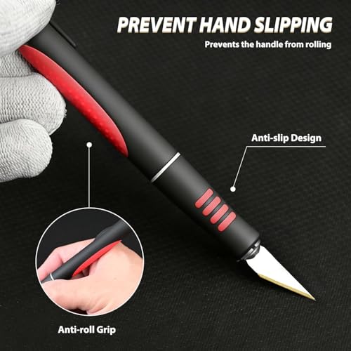 EHDIS Precision Hobby Knife Set 360 Degree Swivel Blade Craft Cutting Knife with Replacement Blades for Art, Working-Stencil, Scoring, Scrapbooking, Architecture Modeling, Crafting