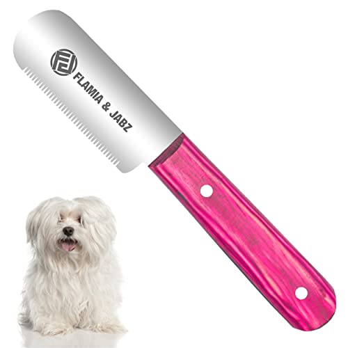FJ Professional Stripping Knife, Right handed, 3 inch blade (Stainless Steel) (Fine, Pink) - color: Pink, size: Fine