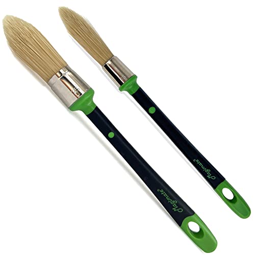 Magimate Tapered Trim Brush Set for Corners, Sash, 0.6 Inch & 1 Inch, 2 Pk - size: 1 inch & 3/5 inch