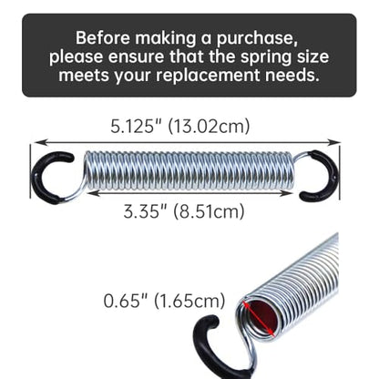 Yoogu 5-1/8 inch Overall Length Recliner Chair Springs Replacement | 2 PCS - size: 5-1/8 Inch