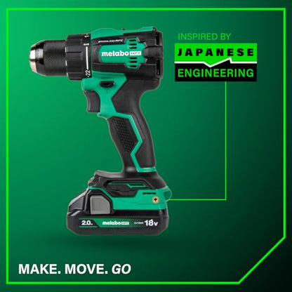 Metabo HPT 18V MultiVolt Cordless Brushless Driver Drill Kit, DS18DEX