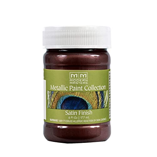 Modern Masters Satin Black Cherry Metallic Paint - color: Satin Black Cherry, size: 6 Fl Oz (Pack of 1)