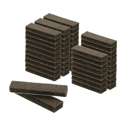 uxcell Felt Furniture Pads, 48Pcs 1.97" x 0.47" Adhesive Backed Felt Non-Slip Anti-Scratch Chair Leg Protectors for Protecting Hardwood Floor, Brown - size: 1.97" x 0.47"