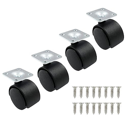 1.5 Inch Swivel Caster Wheels, Plate Casters, 4pcs - style: 1.5 Inch