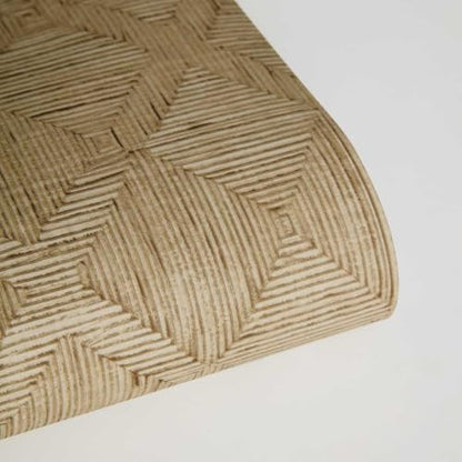 Tempaper x Jeremiah Brent Textured Hoffmann Faux Sisal Removable Peel and Stick Wallpaper, 20.5 in X 16.5 ft, Made in The USA - color: Tan