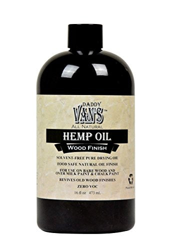Daddy Van's All Natural Hemp Oil Wood Finish and Restorer, 16 oz.