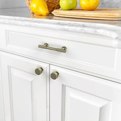 Asidrama 10 Pack 3 inch Brushed Antique Bronze Kitchen Cabinet Handles - color: Brushed Antique Bronze, size: 3" Hole Center