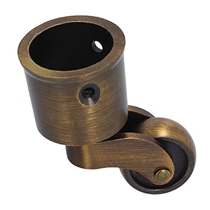 Round Cup Caster Swivel Wheels Furniture Casters Zinc Alloy Matte for Sofa Piano Replacement Parts