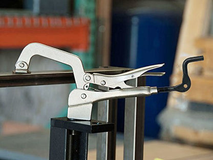 BuildPro Inserta Pliers, ∅5/8" Insert, 2" Throat Depth, 2-3/8" Opening, Table Mounted Clamp, Rear Crank Handle, For BuildPro Welding Tables, PTT522K - size: Throat 2"/Opening 2-3/8"