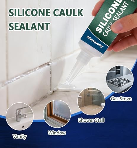 Clear Silicone Caulk Waterproof Silicone Sealant 3.38 fl.oz - size: 100ml