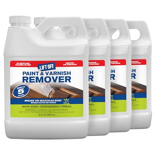 Lift Off Paint & Varnish Remover, 32 fl oz, 41132 (Pack of 4) - size: 32 Fl Oz (Pack of 4)