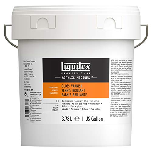 Liquitex Professional Gloss Varnish, 3.78L (128-oz) - color: Gloss, style: 128-oz