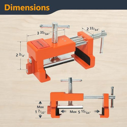 POWERTEC Cabinet Face Frame Clamps (2 Pack) - Cabinet Installation Tool with Drill Guide, Precise Alignment & Secure Hold (72126) - style: Cabinet Face Frame Clamps (2PK)
