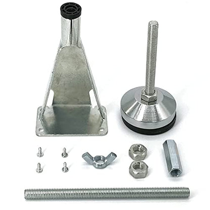 4 Pack Adjustable Height Center Support Leg for Bed Frame - color: 4pcs(7.2-14.8inch)-heavy Duty Metal