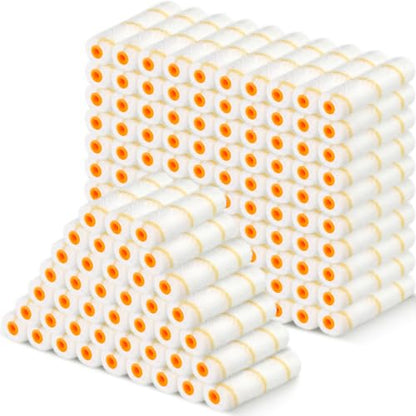 Leumoi 100 Pcs 6" x 1/2" Paint Roller High Density Microfiber Roller - size: 1/2" Nap