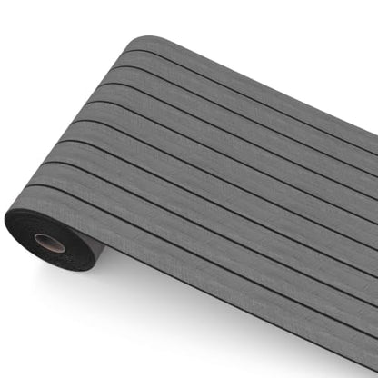 Peel and Stick Wood Slat Wall Panels, Dark Gray, 118 x 15.7 in - color: Dark Grey Oak, size: 15.7" x 118"