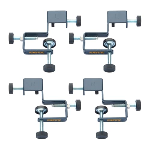 POWERTEC Drawer Front Installation Clamps, Adjustable Cabinet Face Clamp Set, Quick Mounting & Alignment Tool for Woodworking, 4 Pack - 71181-P2 - style: Cabinet Installation Clamps (2PK)