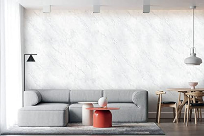 Very Berry Sticker Marble Contact Paper (White, 24" x 78", 2 Pack) - color: White, size: 24" x 78" (2-pack)