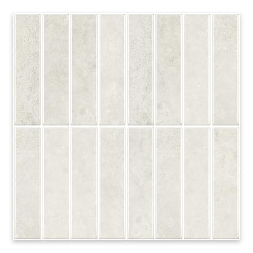 10 Sheets Thicker Design Peel and Stick Backsplash for Kitchen and Bathroom, 11.8"x11.8", Ashy Apricot - color: Ashy Apricot
