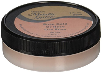 DecoArt Metallic Lustre Wax Finish, 1 oz, Rose Gold