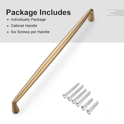 Gobrico 6 Pack 7-1/2 Inch (192mm) Hole Center Cabinet Handles, Champagne Bronze Kitchen Cabinet Pulls, Solid Drawer Pulls, Zinc Alloy Cabinet Handles, 7-15/16'' Overall Length - color: Champagne Bronze, size: 7-1/2 Inch Hole Center