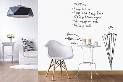 Chalkboard Blackboard Paint - Matte Finish [White] - (8.5oz Cover 32 sf) - color: White, style: 8.5oz Metal Can