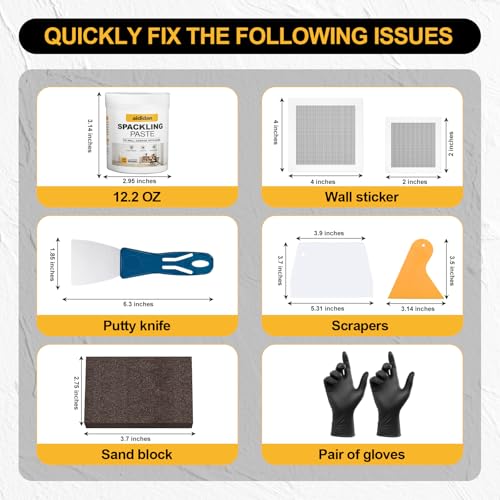 Drywall Repair Kit 12.2 Oz Wall Patch Repair Kit Wall Mending Agent