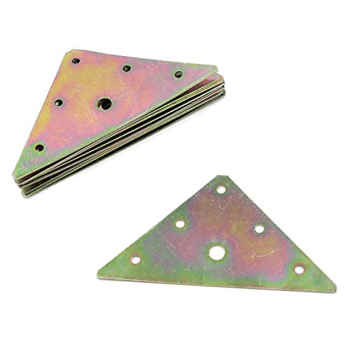 MY MIRONEY 10-Pack Triangle Mending Plates, 4.84" x 3.5" - style: Triangle