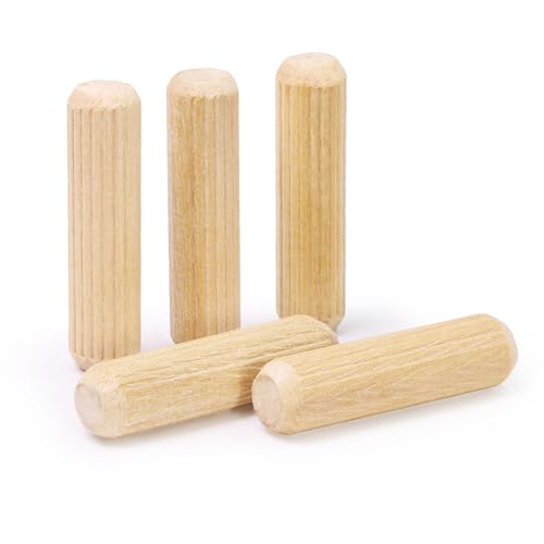 3/8" x 1-1/2" Wooden Dowel Pins - FoDau770 Beech Wood Dowel Rods - 200 Pcs - size: 3/8" x 1-1/2"